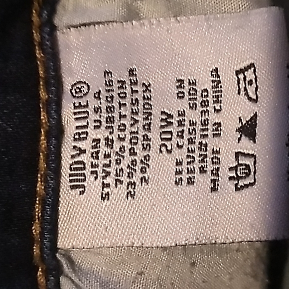 Womens Judy Blue Snake Python Patch Skinny Jeans 20W - Picture 6 of 7